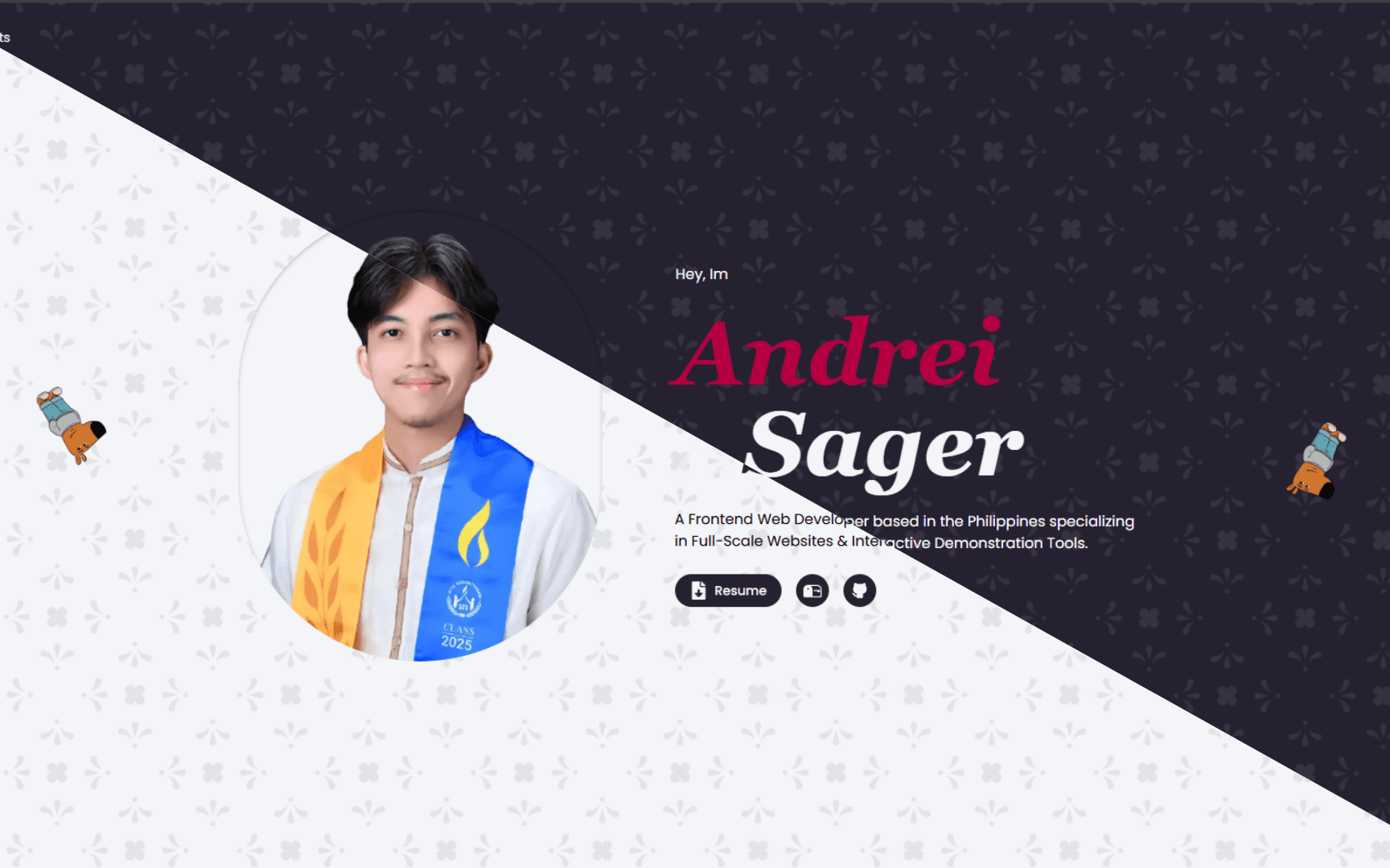 Thumbnail Of This Online Portfolio